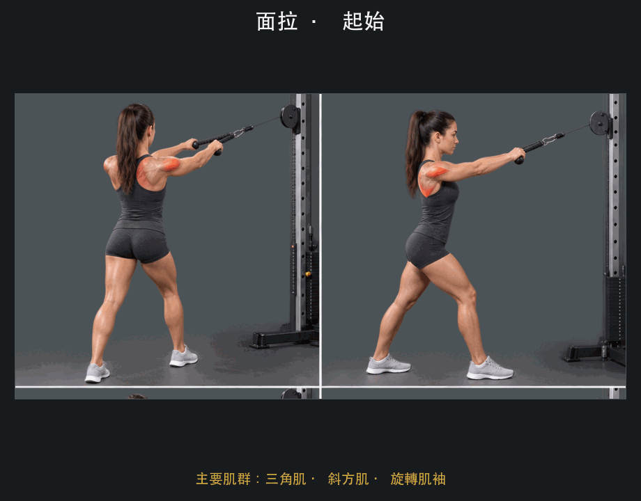面拉 四格動作示範