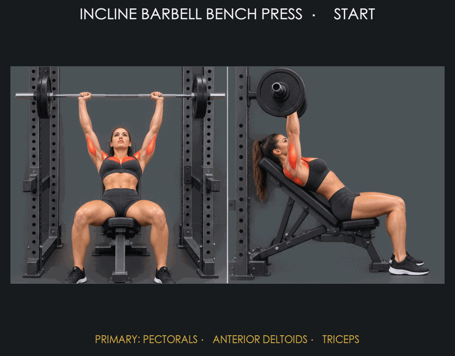 Incline Barbell Bench Press