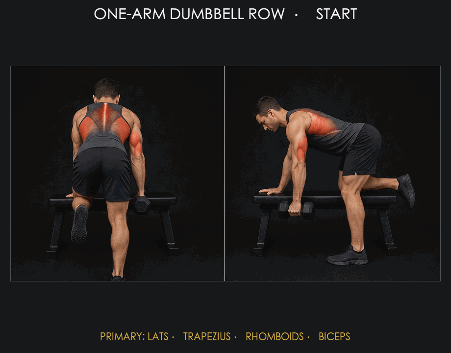 One-arm Dumbbell Row