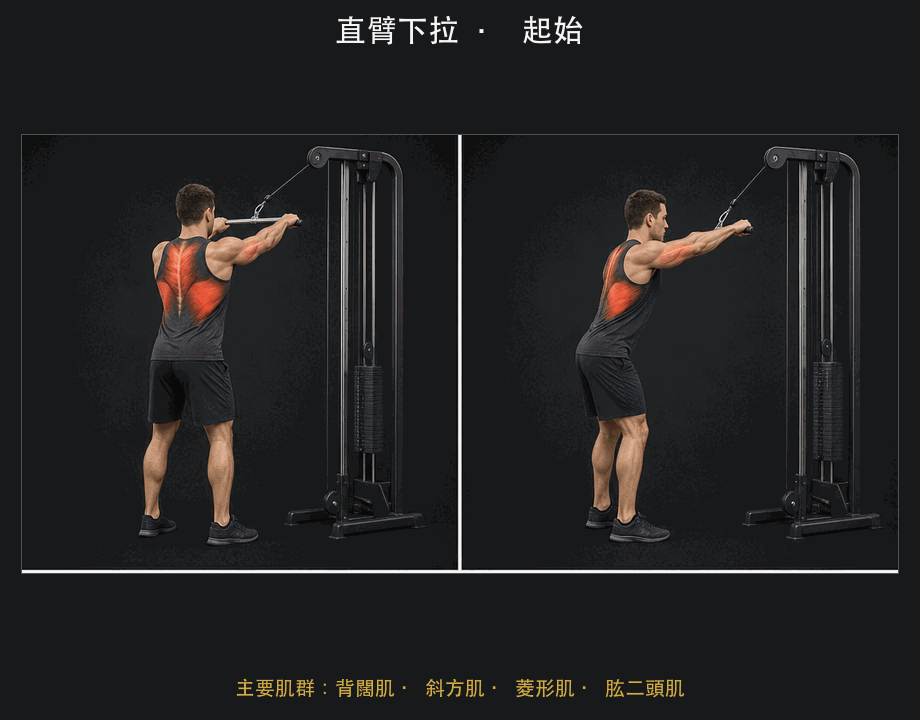 直臂下拉